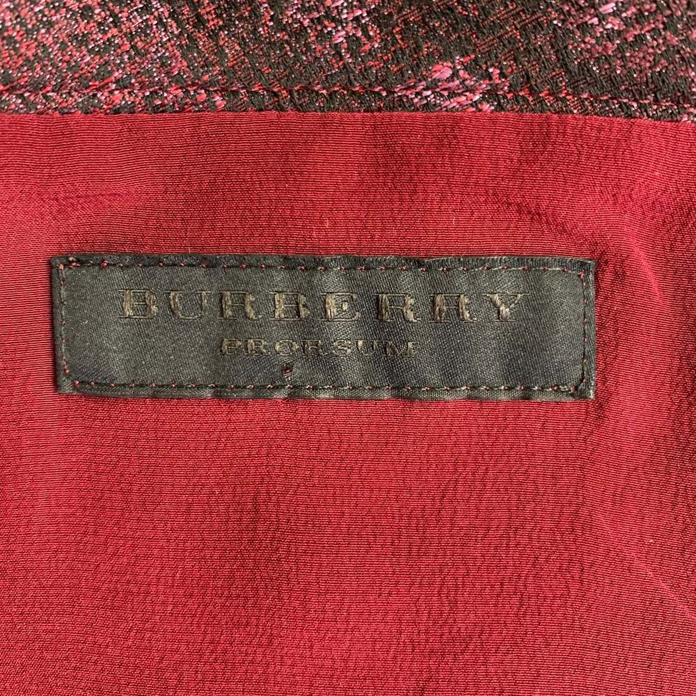 BURBERRY PRORSUM Burgundy Purple Polyester Sheath Cocktail Dress - Picture 5 of 8